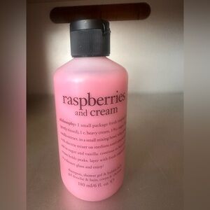 Philosophy Raspberry and cream Pink Gel. Shampoo, body wash, bubble bath